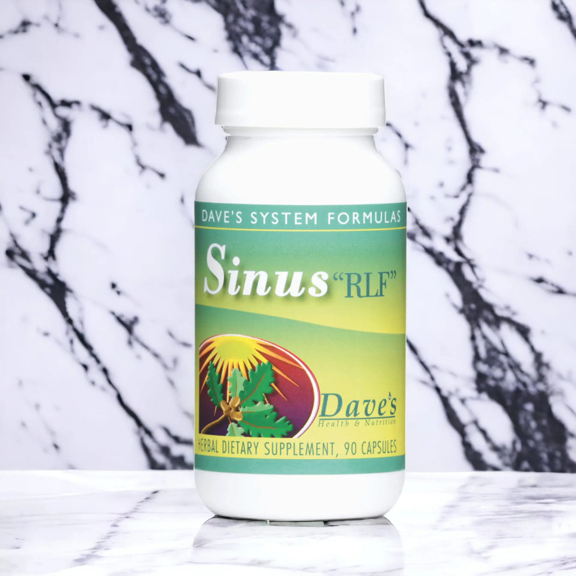 Sinus RLF with a marble background.